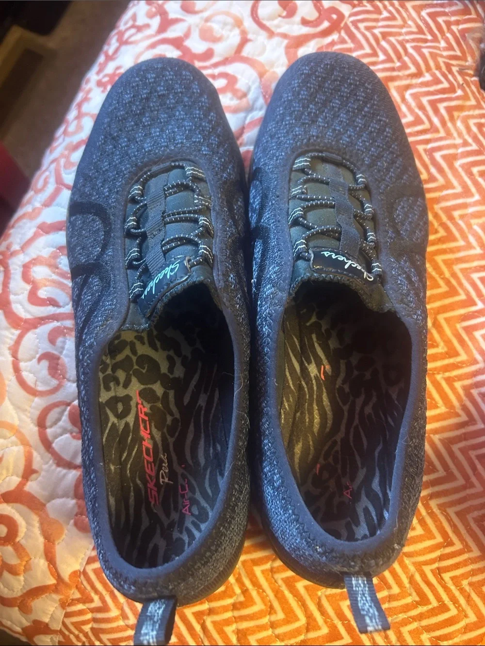 Skechers Women’s Slip-On Athletic Sneakers — Navy/Black